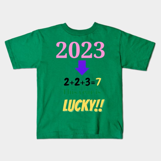 2023 is Luckiest Kids T-Shirt by TheNoblesse